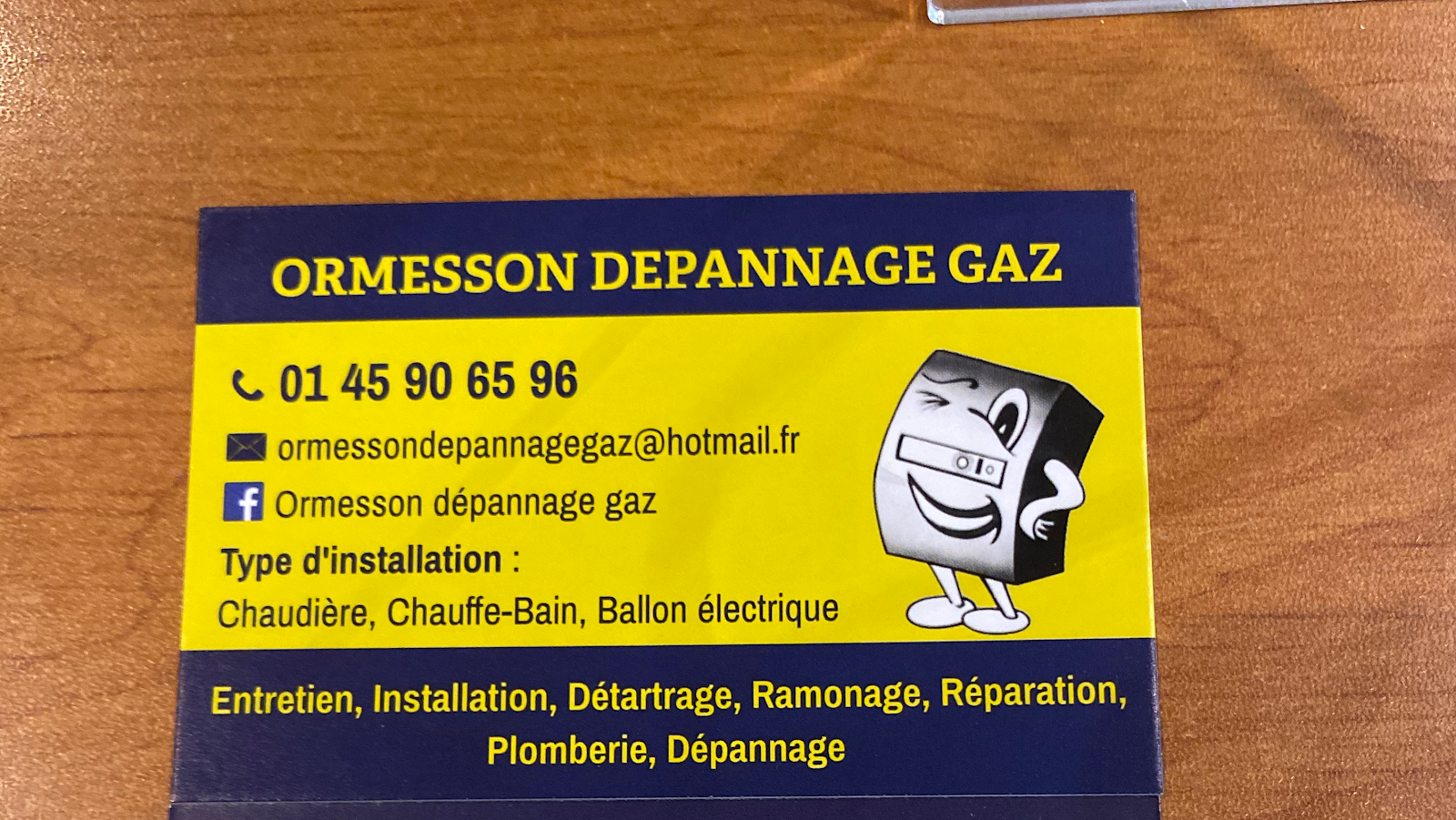 Logo de Ormesson Depannage Gaz